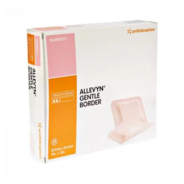 Allevyn Gentle Border Schaumverband 12,5 x 12,5 cm, 10 Stück