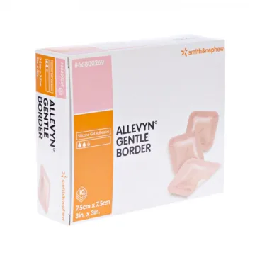 Allevyn Gentle Border Schaumstoffbandage 7,5 x 7,5cm 10 Stück