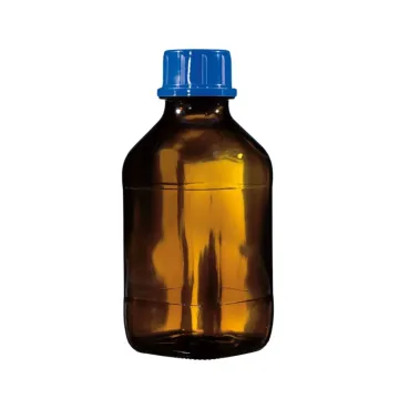 Unbeschichtete Braunglasflasche mit Schraubverschluss