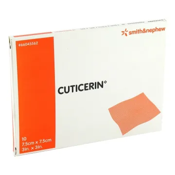 Cuticerin-Salbenkompresse, steril, 7,5 x 7,5 cm