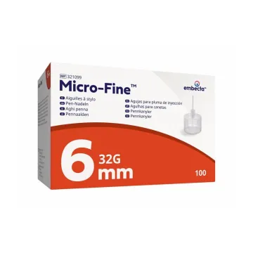 Embecta Micro-Fine Pen-Nadel 0,23 x 6mm (32G) 100 Stück