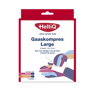 HeltiQ Mullkompresse Large 10x10cm 10 Stück