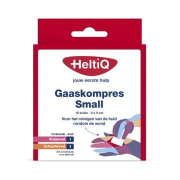 HeltiQ Mullkompresse Klein 5x5cm 16 Stück