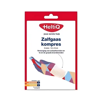 HeltiQ Salbengaze Kompresse 7,5x10cm 6 Stück