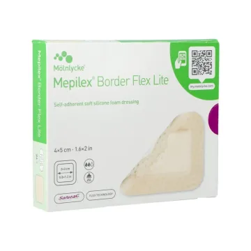 Mepilex Border Flex Lite Schaumstoffverband 4x5cm 10 Stück