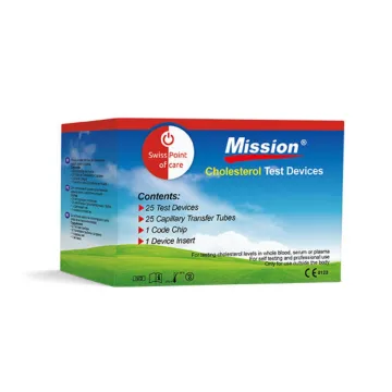 Mission 3-in-1 Cholesterin-Teststreifen 25 Stück