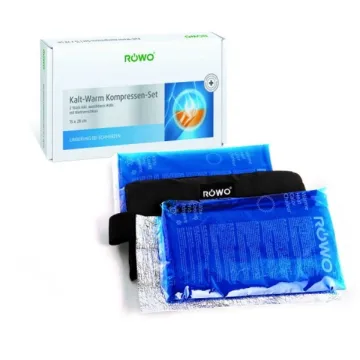 RÖWO Cold-Hot-Pack mit Klettband-Halterung 12 × 29 cm, Set à 2 Stück