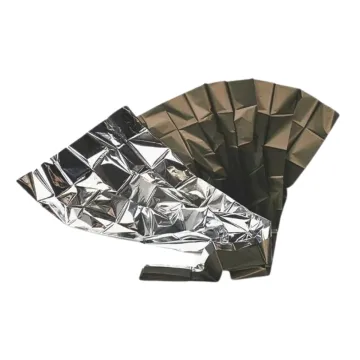 Rettungsdecke grün silber