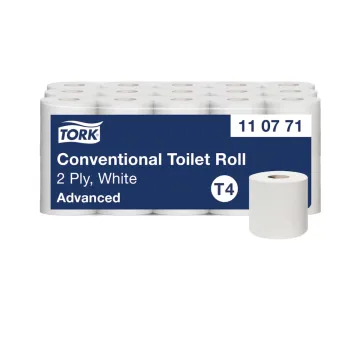 Tork Traditionelles Toilettenpapier Weiß T4 2-lagig 30x400 Blatt
