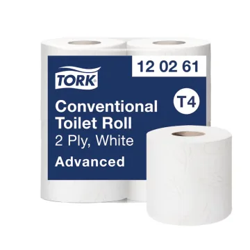 Tork Traditionelles Toilettenpapier Weiß T4 Advanced 2-lagig