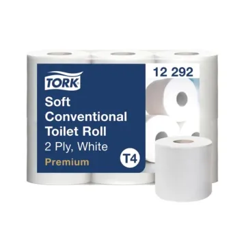 Tork Soft Traditional Toilettenpapier Weiß T4 Premium 2-lagig 48 Rollen